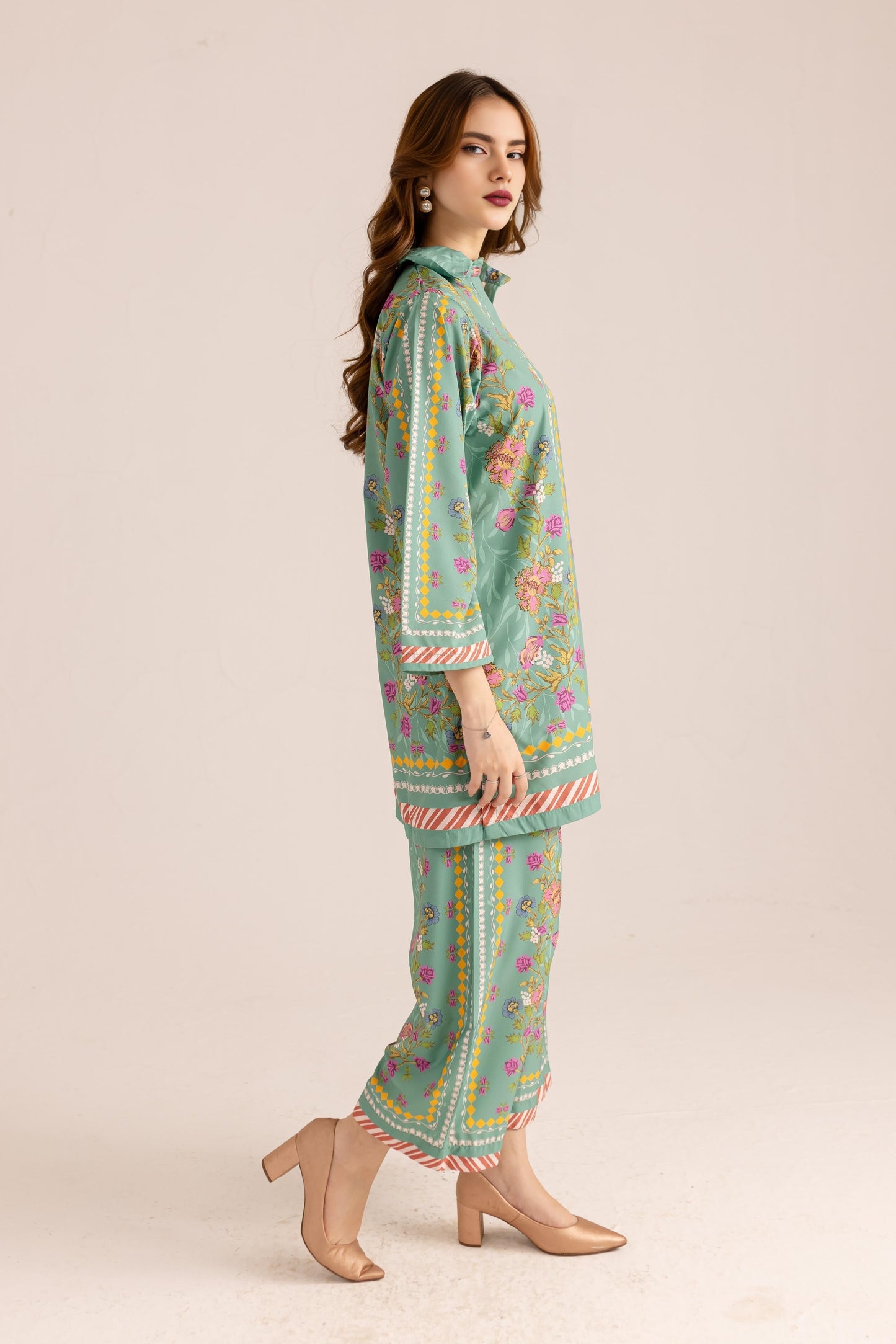 Printed Unstitched Co-Ord Set - 101
