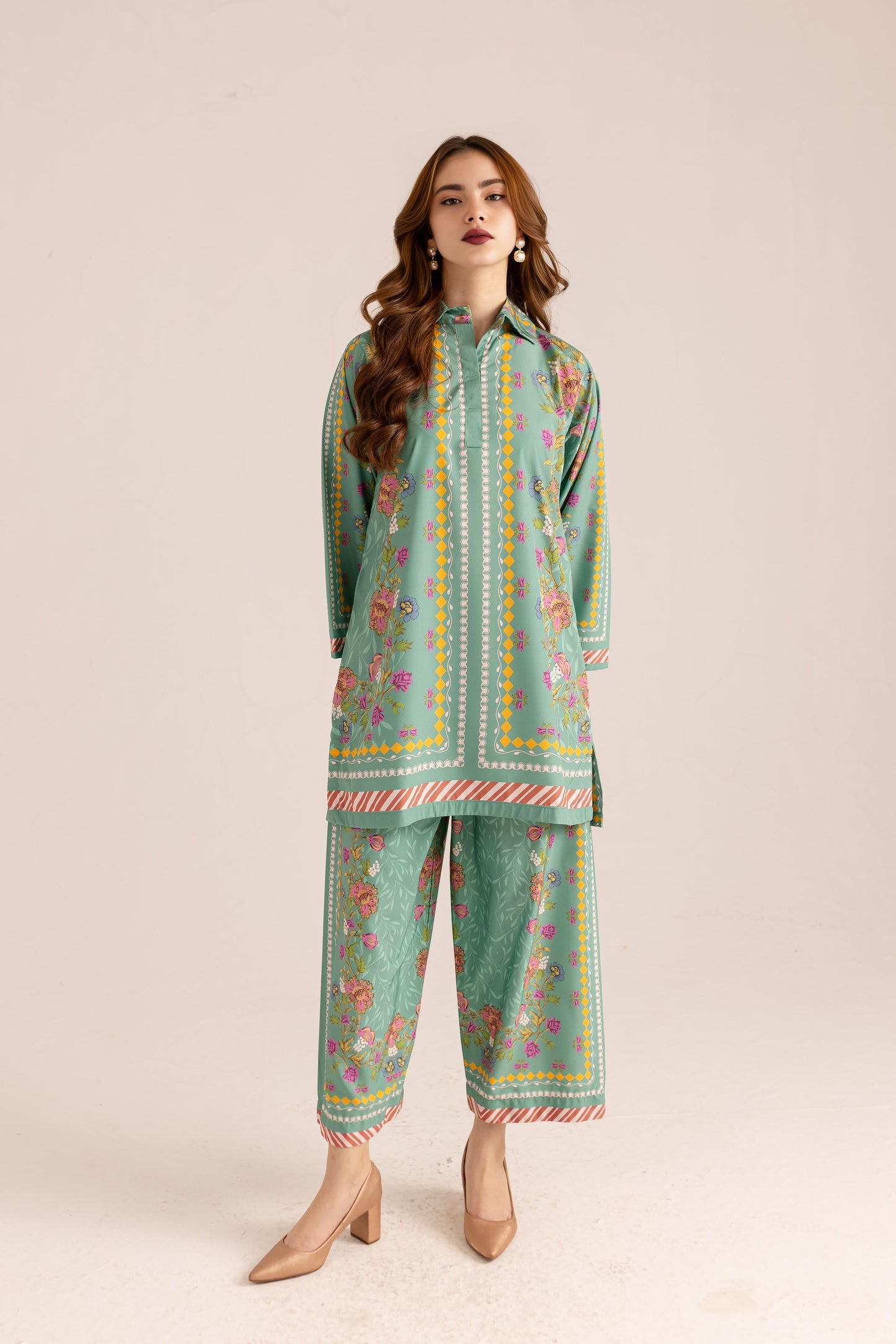 Printed Unstitched Co-Ord Set - 101