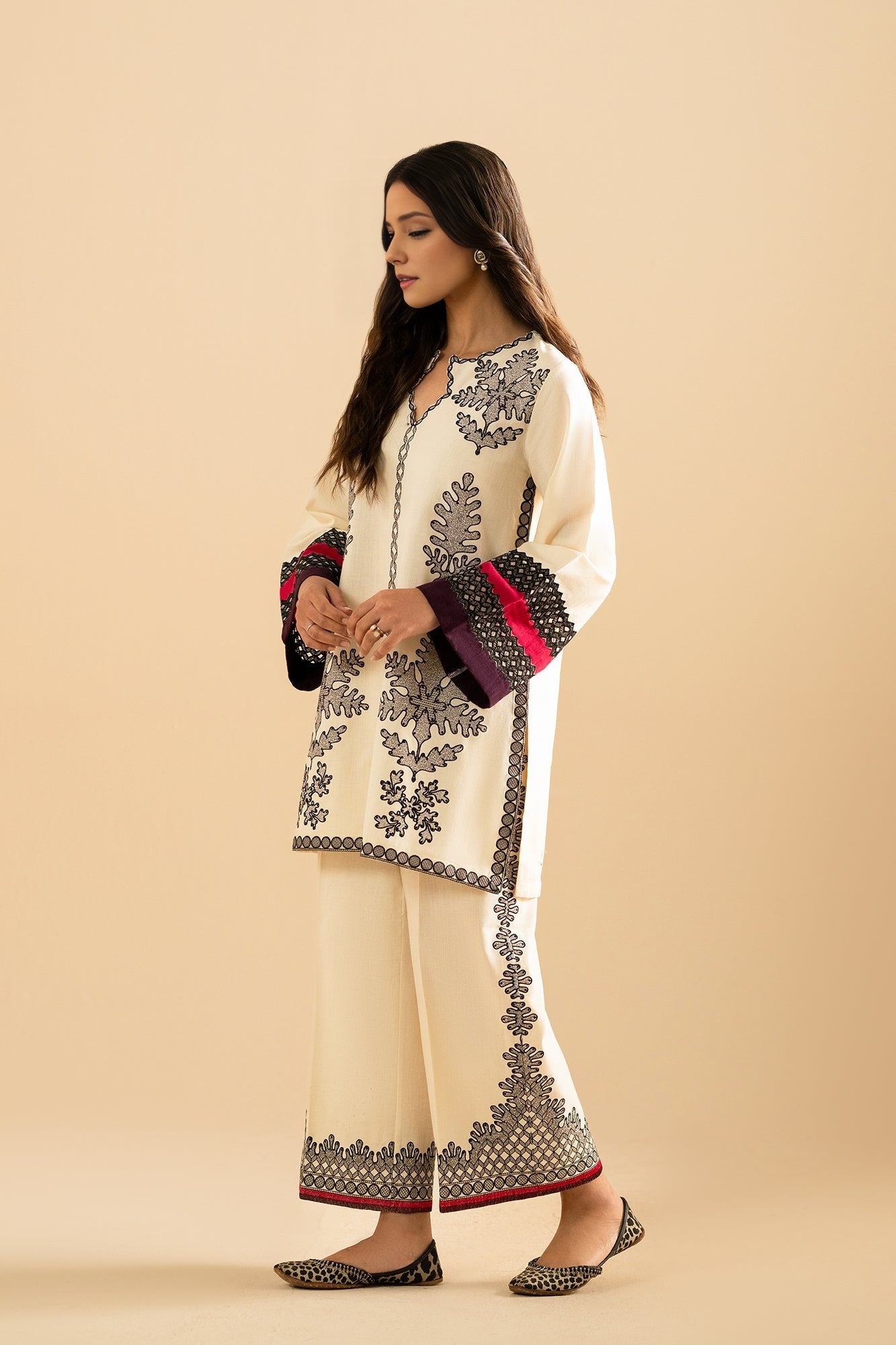 Printed Unstitched Co-Ord Set - 110
