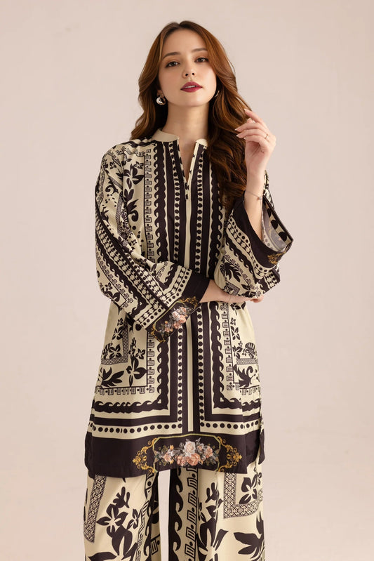 Printed Unstitched Co-Ord Set - 112