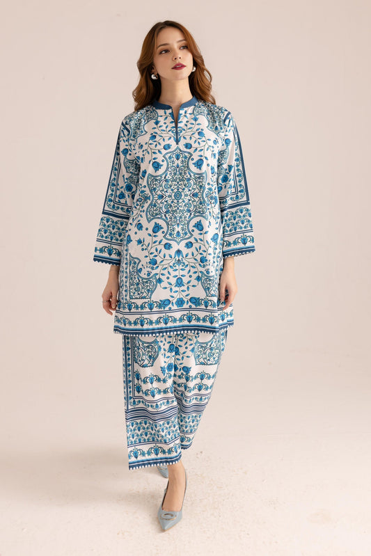 Printed Unstitched Co-Ord Set - 111