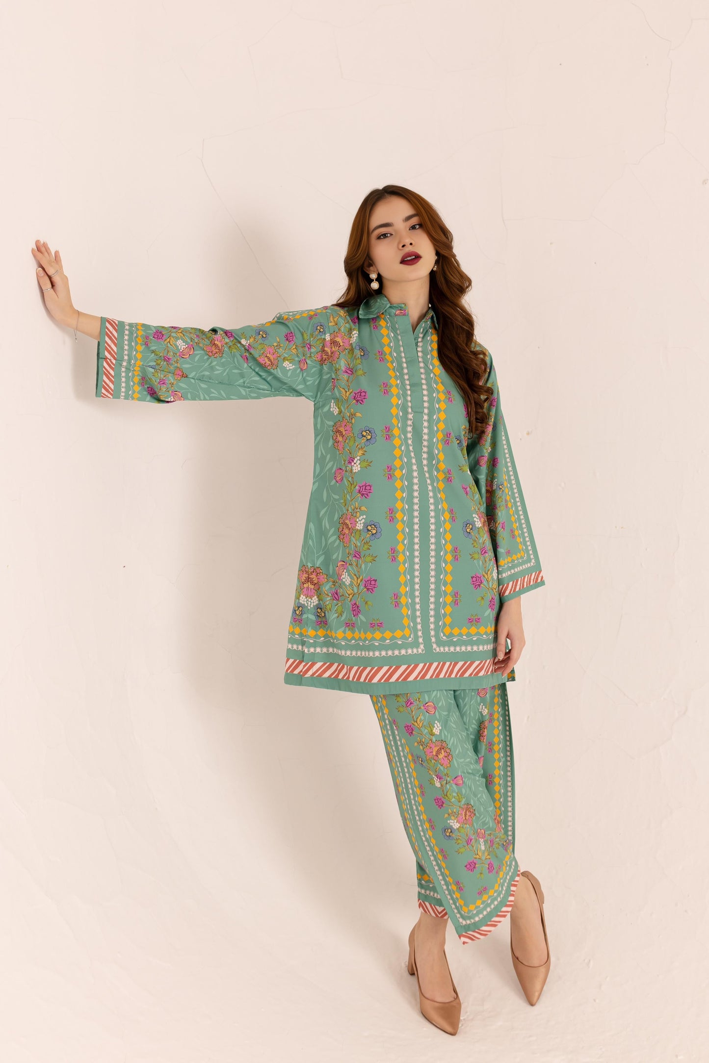 Printed Unstitched Co-Ord Set - 101