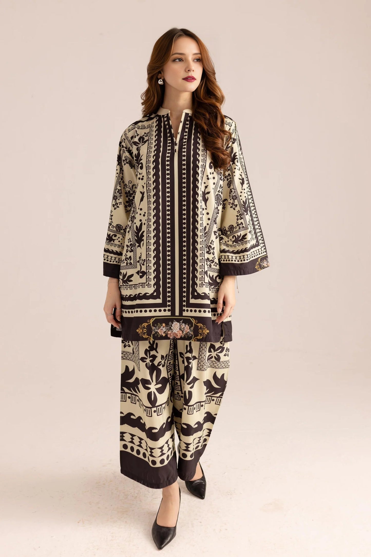 Printed Unstitched Co-Ord Set - 112
