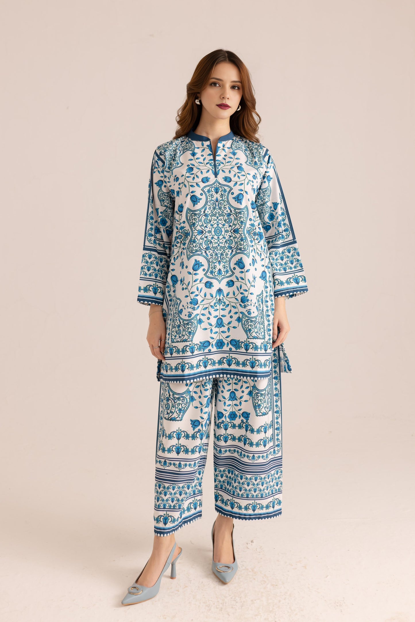 Printed Unstitched Co-Ord Set - 111