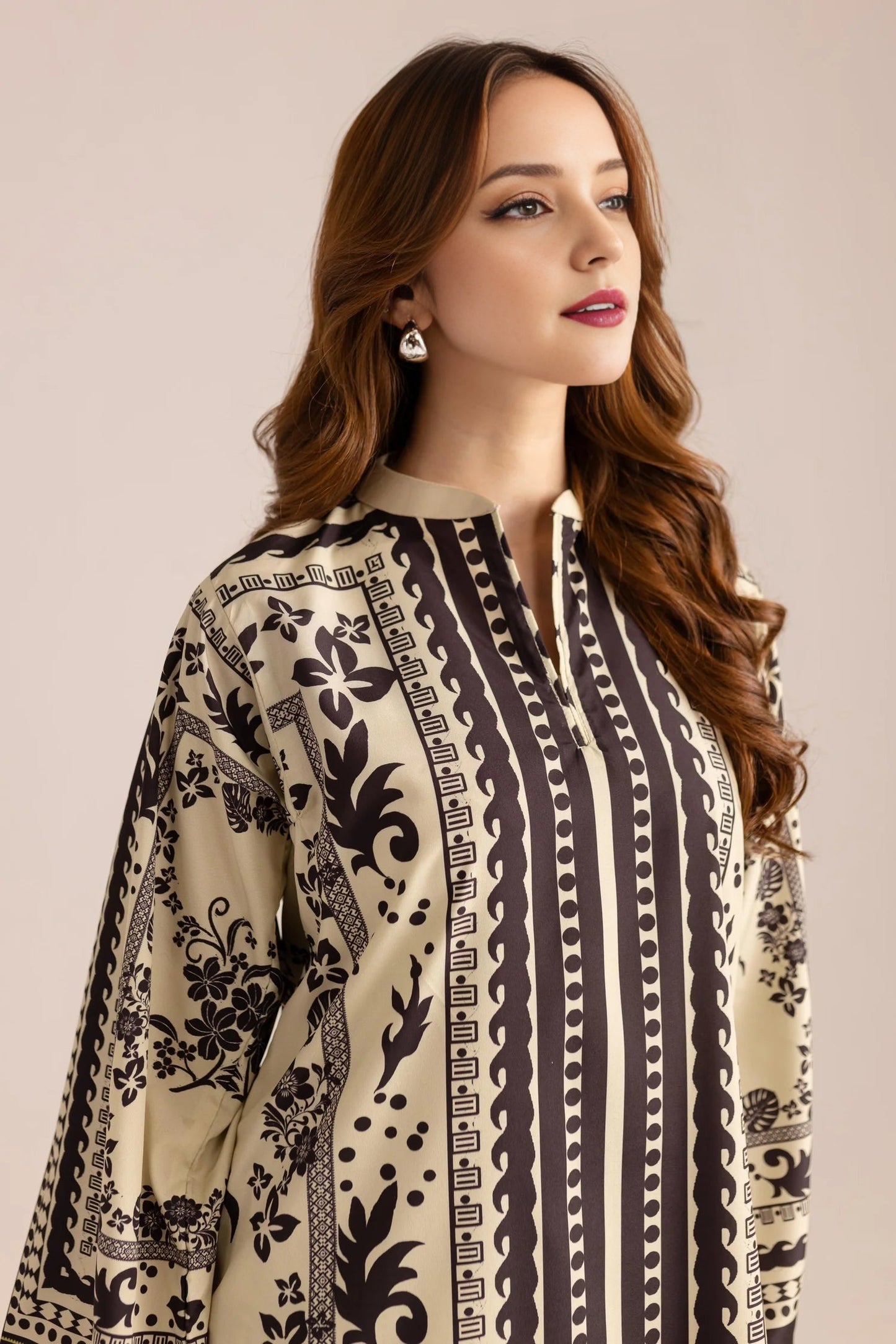 Printed Unstitched Co-Ord Set - 112