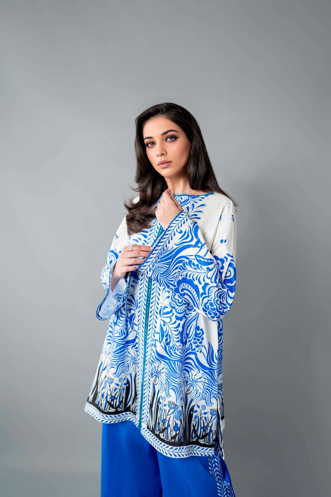 Printed Unstitched Co-Ord Set - 108