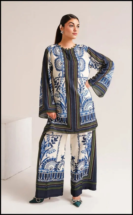 Printed Unstitched Co-Ord Set - 1010