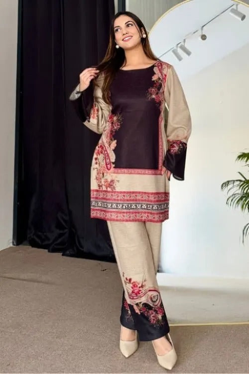 Printed Unstitched Co-Ord Set - 1020