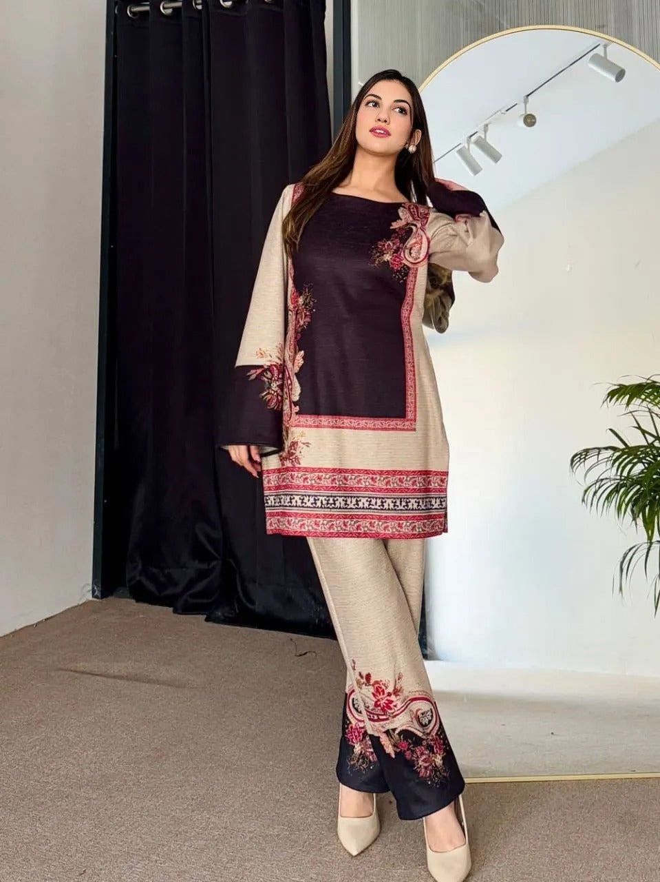 Printed Unstitched Co-Ord Set - 1020