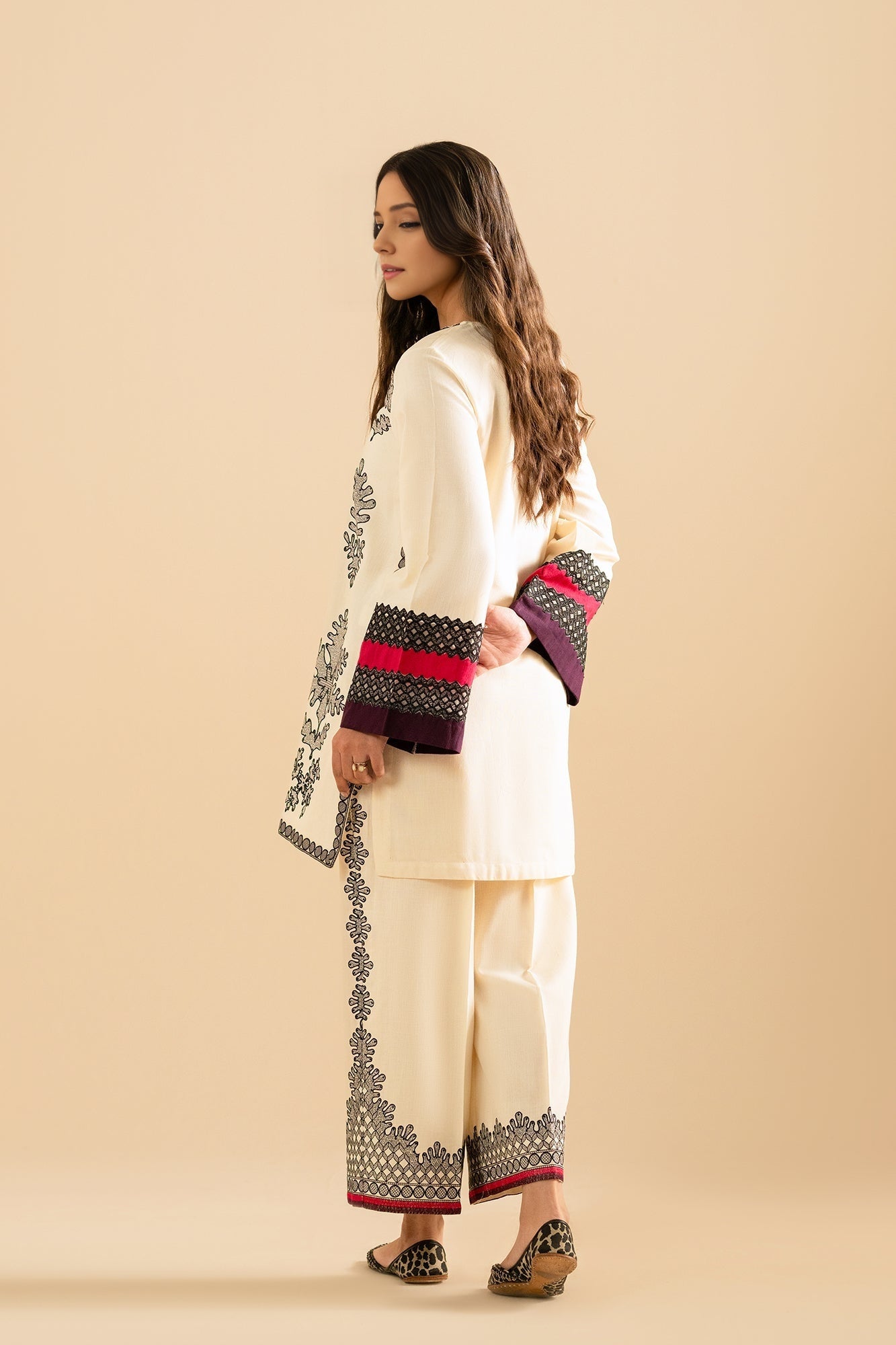 Printed Unstitched Co-Ord Set - 110