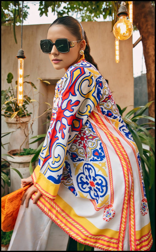 Printed Unstitched Co-Ord Set - 116