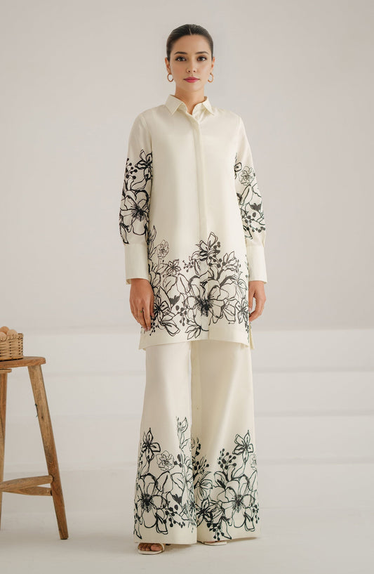 Printed Unstitched Co-Ord Set - 117