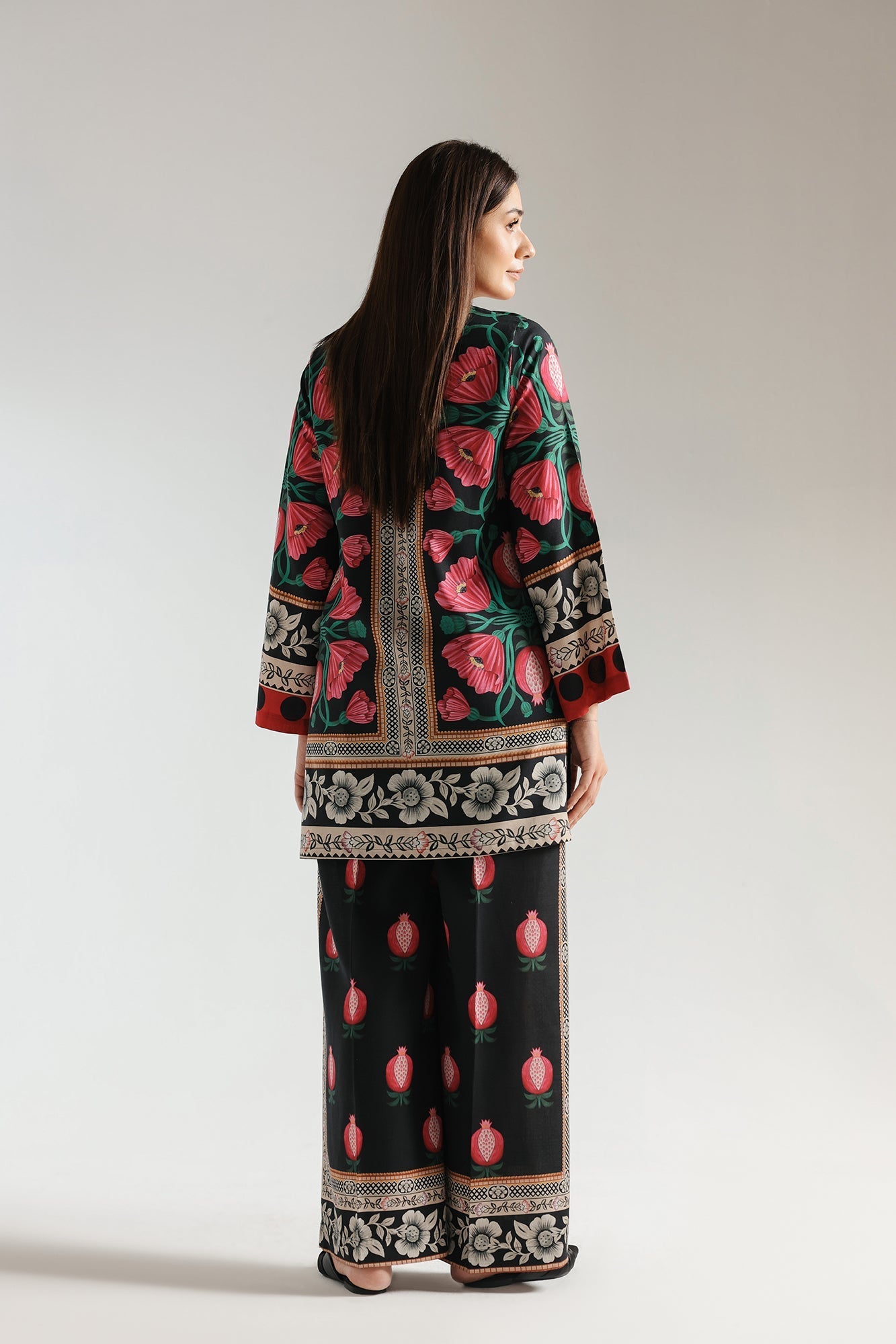 Printed Unstitched Co-Ord Set - 410