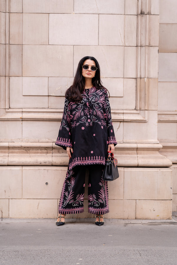 Printed Unstitched Co-Ord Set - 600
