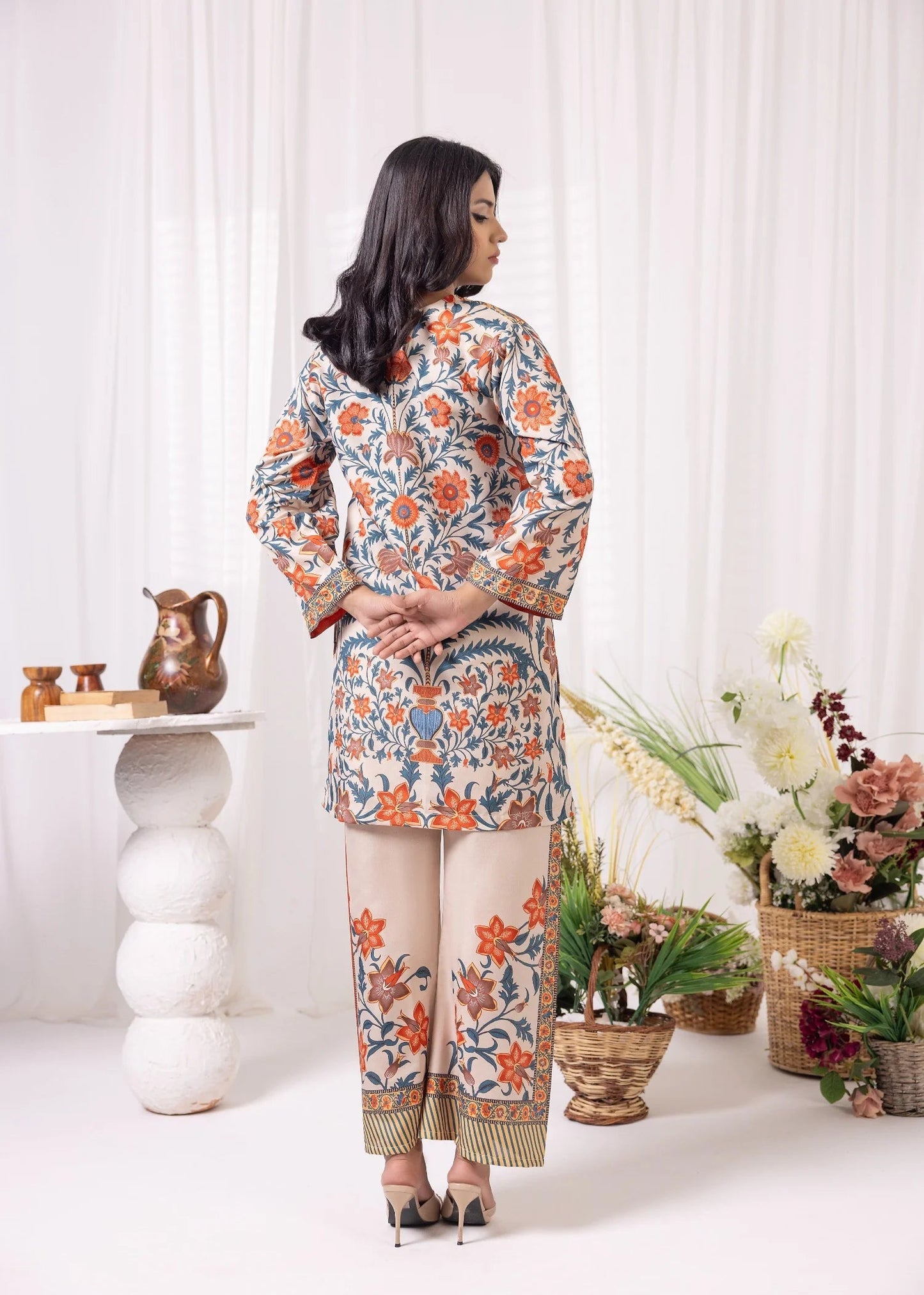 Printed Unstitched Co-Ord Set- 400
