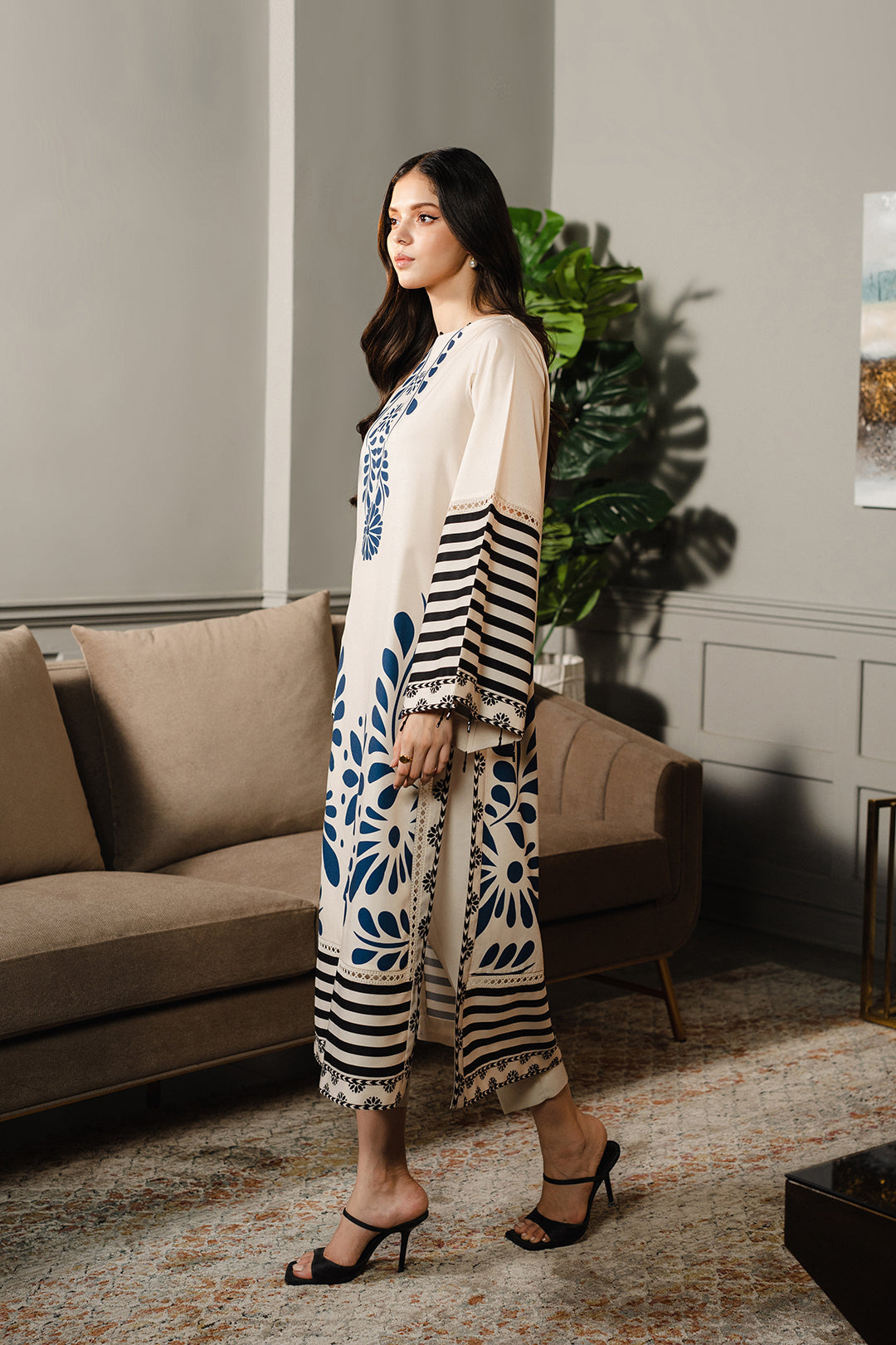 Printed Unstitched Co-Ord Set - L015