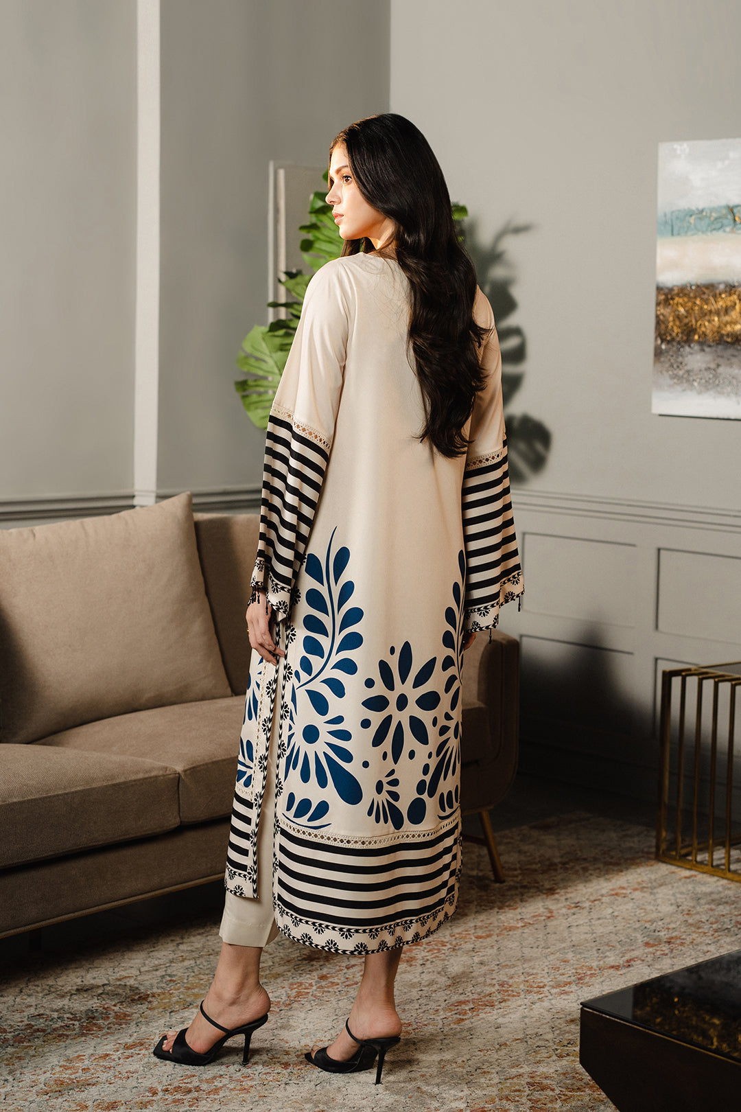 Printed Unstitched Co-Ord Set - L015