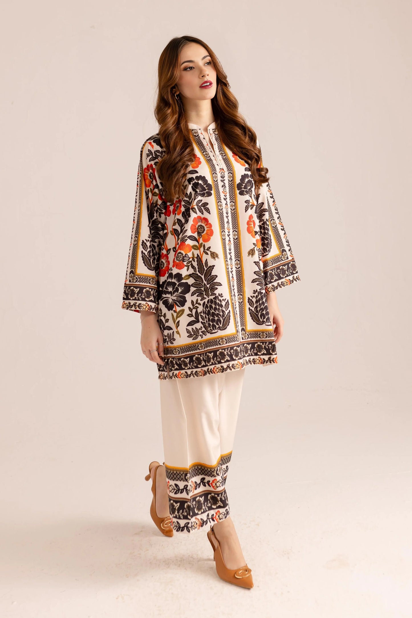 Printed Unstitched Co-Ord Set - 118