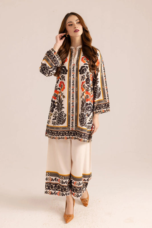 Printed Unstitched Co-Ord Set - 118