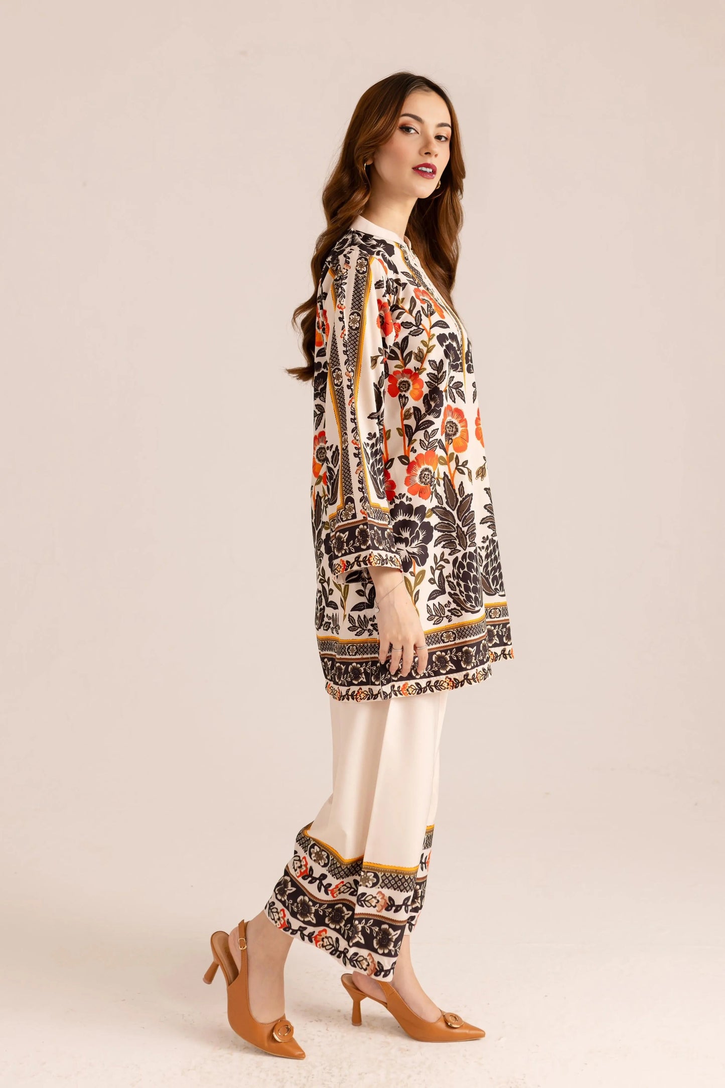 Printed Unstitched Co-Ord Set - 118