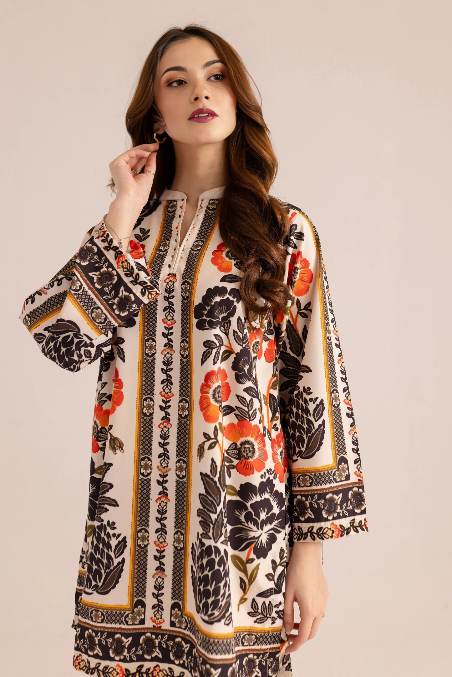 Printed Unstitched Co-Ord Set - 118