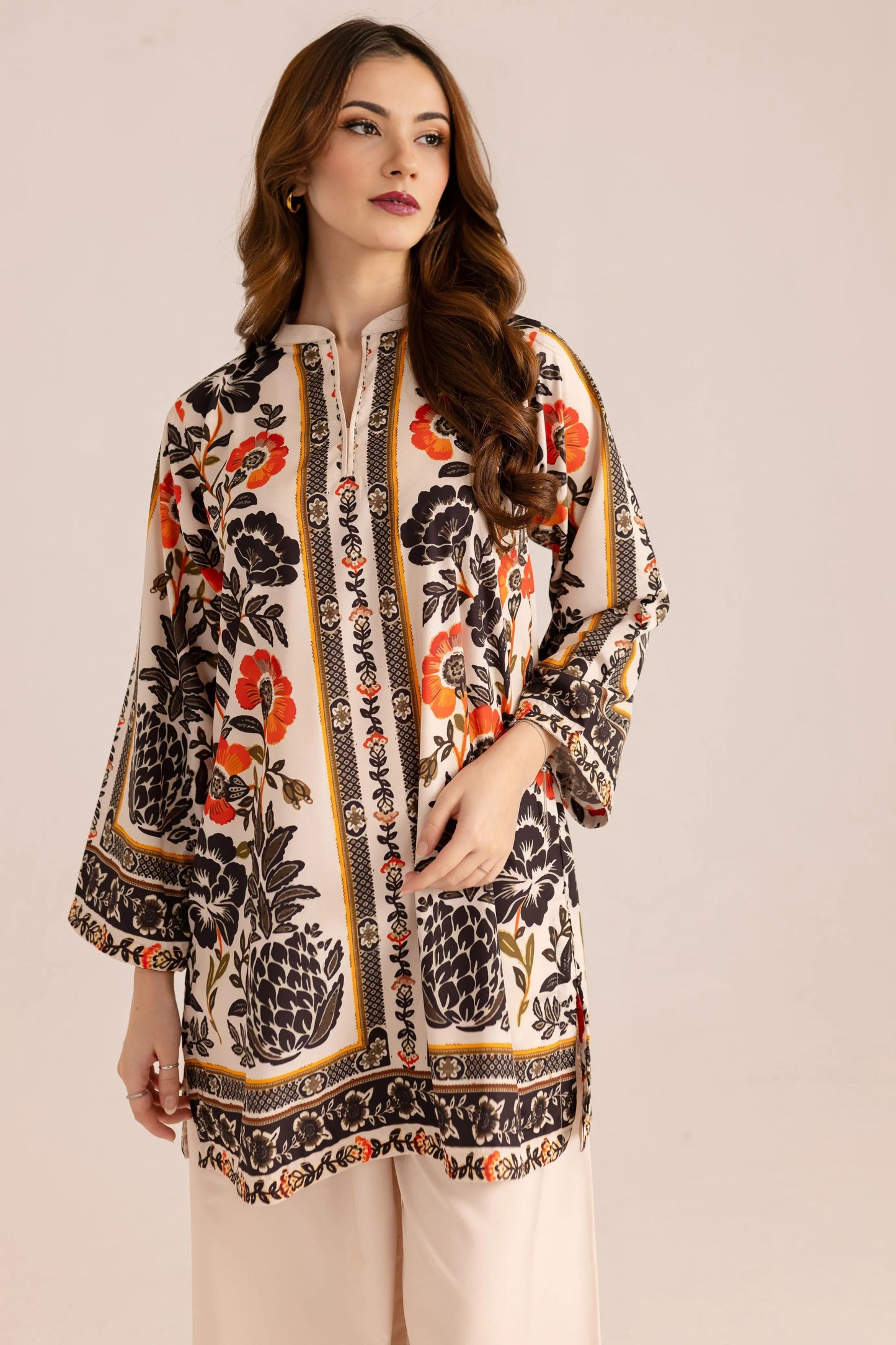 Printed Unstitched Co-Ord Set - 118