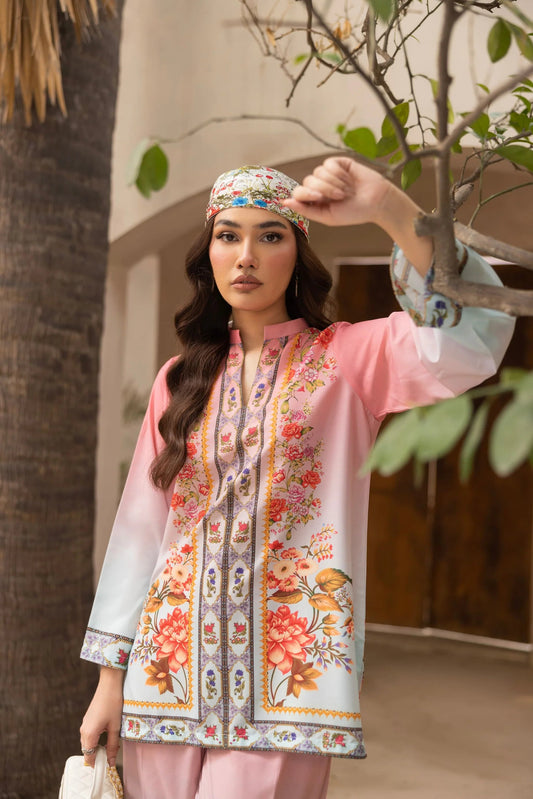 Printed Unstitched Co-Ord Set - 1080