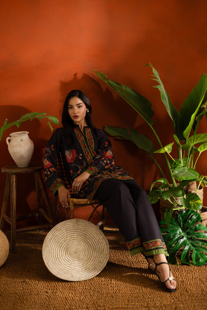 Printed Unstitched Co-Ord Set - 1090