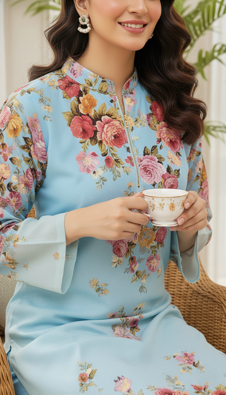 Printed Unstitched Co-Ord Set - 1177