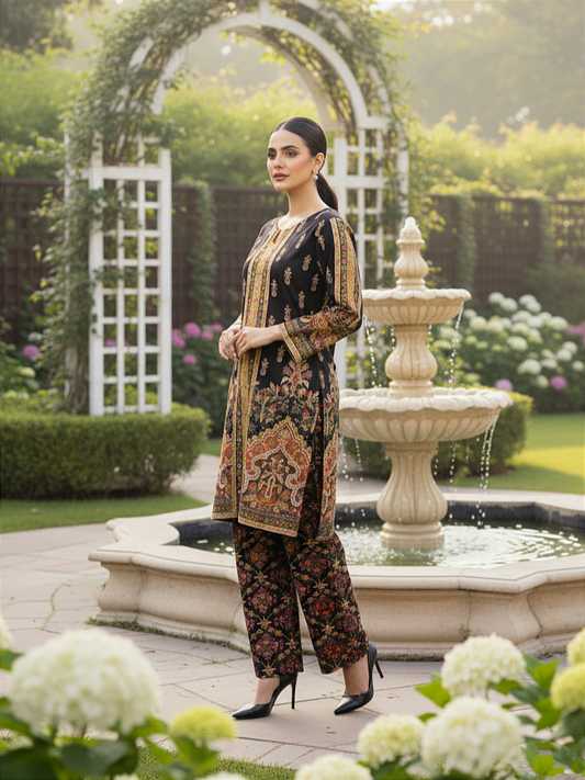 Printed Unstitched Co-Ord Set - 1188