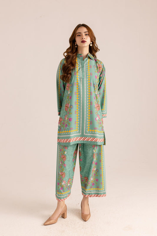 Printed Unstitched Co-Ord Set - 101