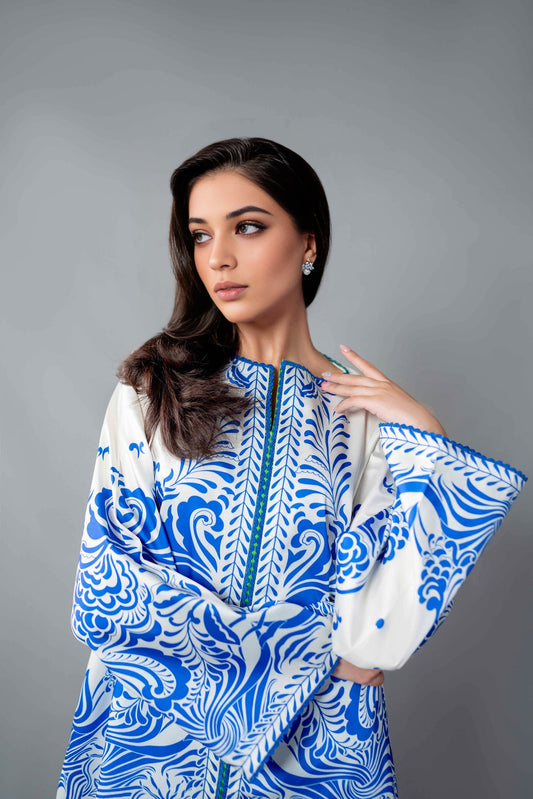 Printed Unstitched Co-Ord Set - 108