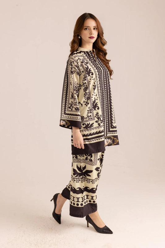 Printed Unstitched Co-Ord Set - 112