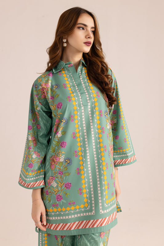 Printed Unstitched Co-Ord Set - 101