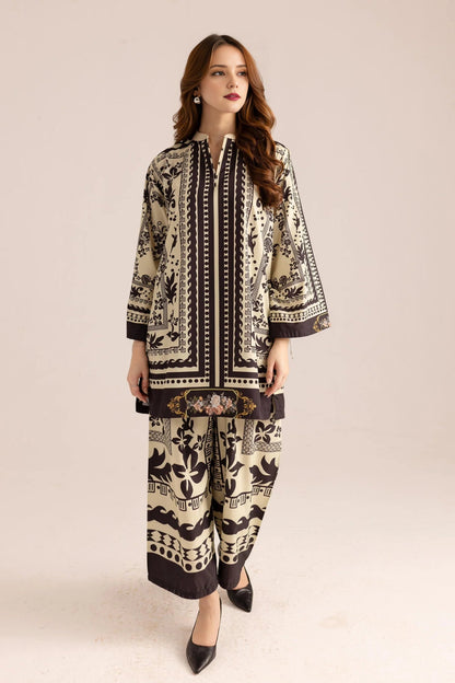 Printed Unstitched Co-Ord Set - 112