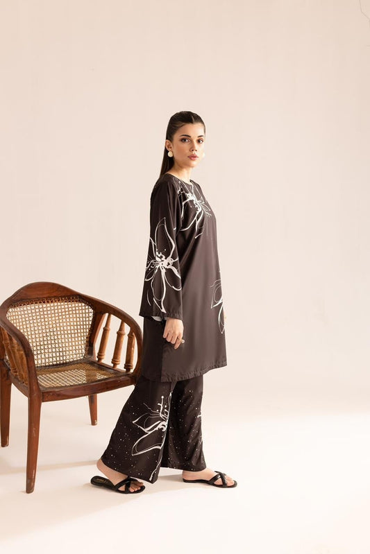 Printed Unstitched Co-Ord Set - 303