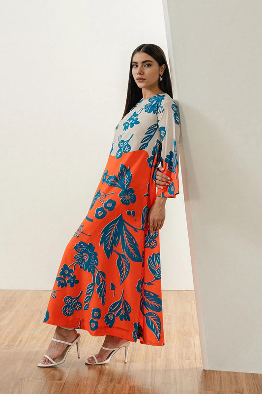 Printed Unstitched Co-Ord Set - L006