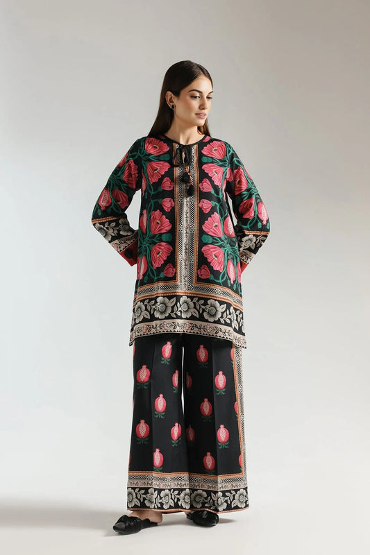 Printed Unstitched Co-Ord Set - 410