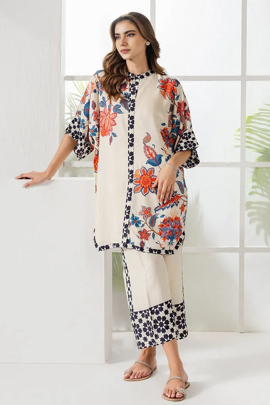 Printed Unstitched Co-Ord Set - 501