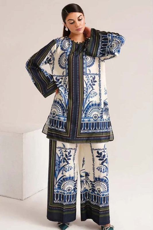 Printed Unstitched Co-Ord Set - 1010