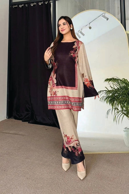Printed Unstitched Co-Ord Set - 1020