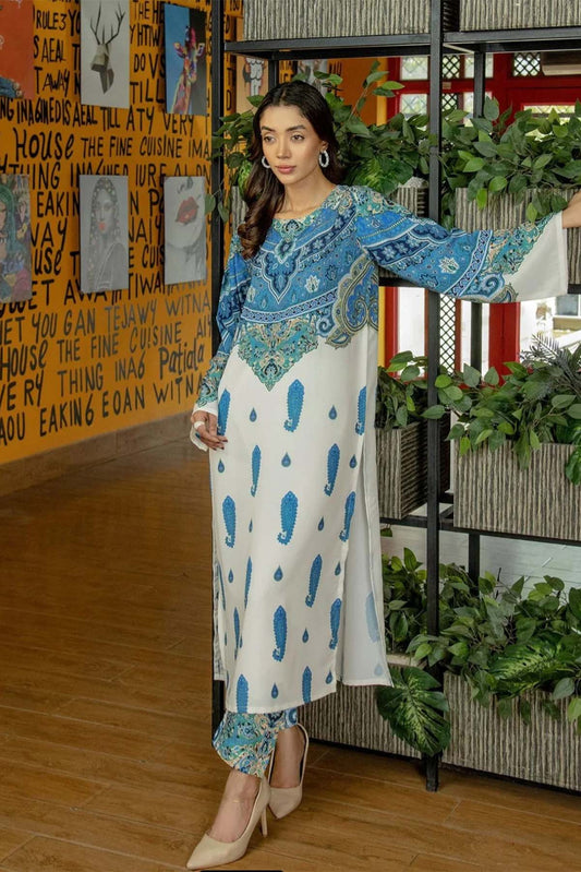 Printed Unstitched Co-Ord Set - L013