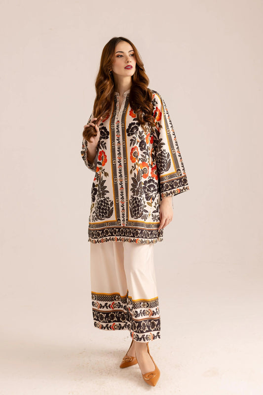 Printed Unstitched Co-Ord Set - 118