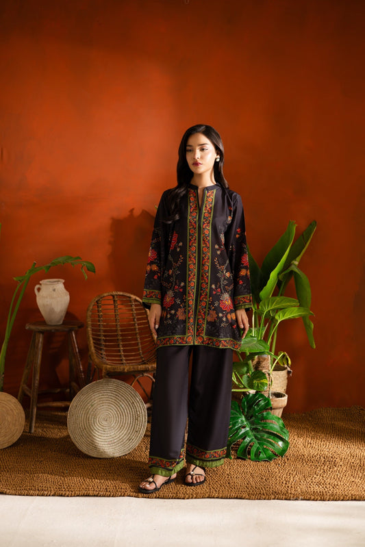 Printed Unstitched Co-Ord Set - 1090