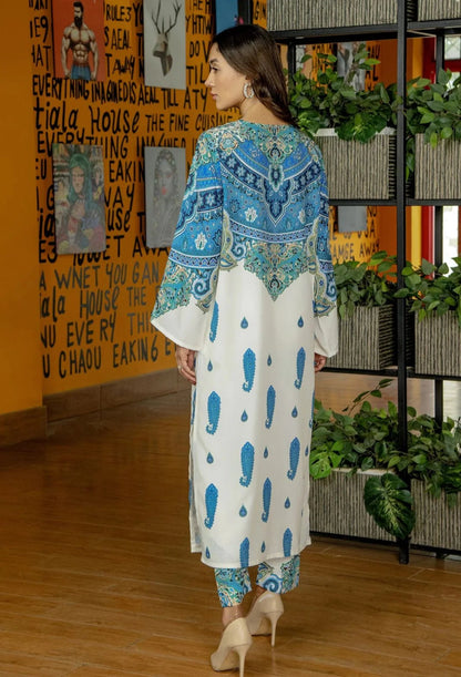Printed Unstitched Co-Ord Set - L013