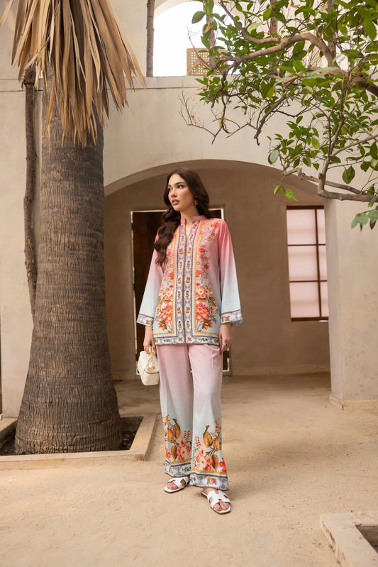 Printed Unstitched Co-Ord Set - 1080
